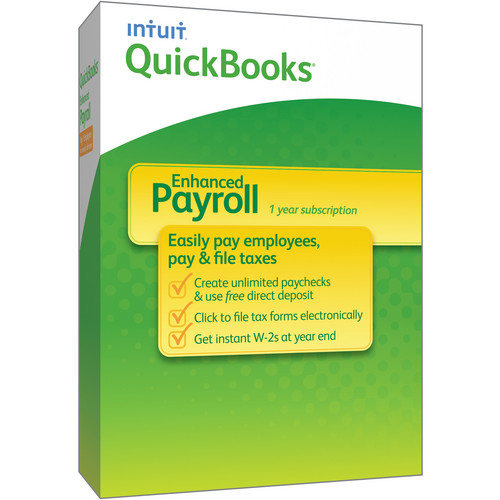 Intuit QuickBooks Enhanced Payroll (1-Year Subscription)