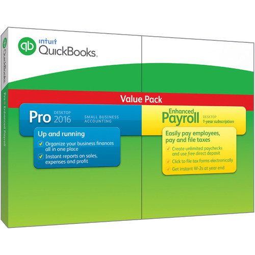 Intuit QuickBooks Pro with Enhanced Payroll 2016 (Download)