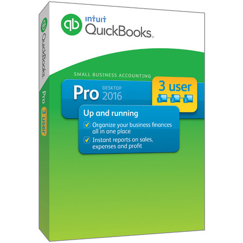 Intuit QuickBooks Pro 2016 (3-Users, Download)