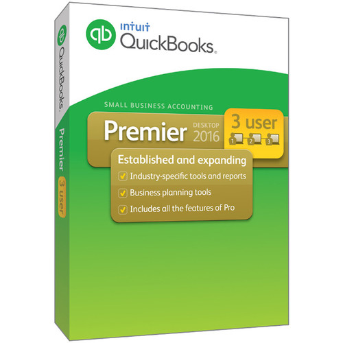 Intuit QuickBooks Premier 2016 (3-Users, Download)