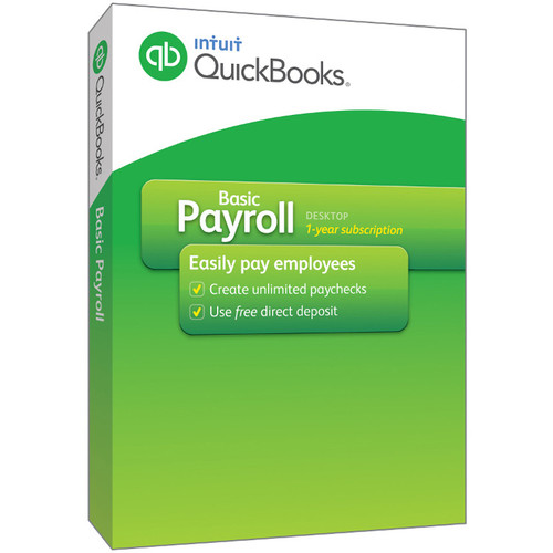 Intuit QuickBooks Basic Payroll 2016 (Download, 1-Year Subscription)