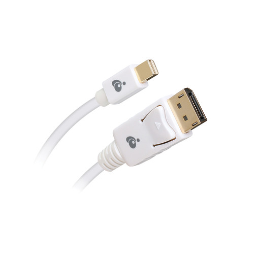 IOGEAR Mini DisplayPort to DisplayPort 1.2 Cable (White, 6')
