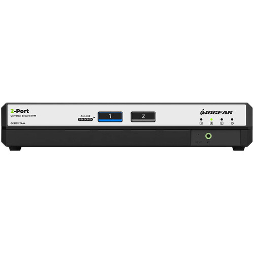 IOGEAR 2-Port Single View True Universal DP/HDMI Secure KVM Switch