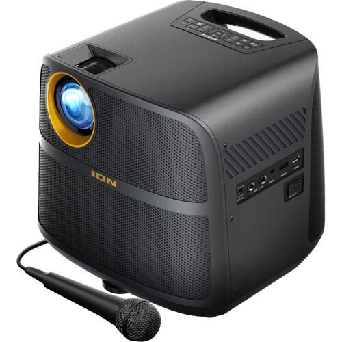 ION Audio Projector Max HD Full HD Portable Projector and Bluetooth Speaker