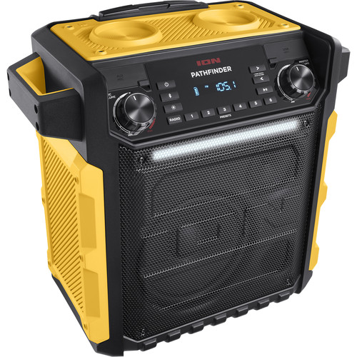 ION Audio Pathfinder Water-Resistant Rechargeable Speaker System (Yellow)