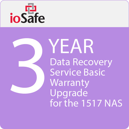 IoSafe 3-Year Data Recovery Service Basic Warranty Upgrade for the 1517 NAS
