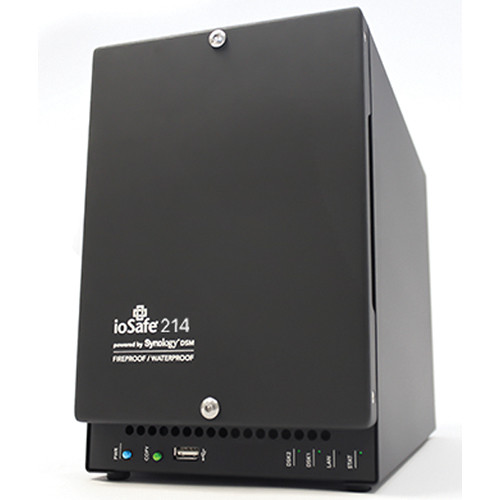IoSafe 214 Fire and Waterproof 2-Bay NAS RAID 214-DISKLESS B&H