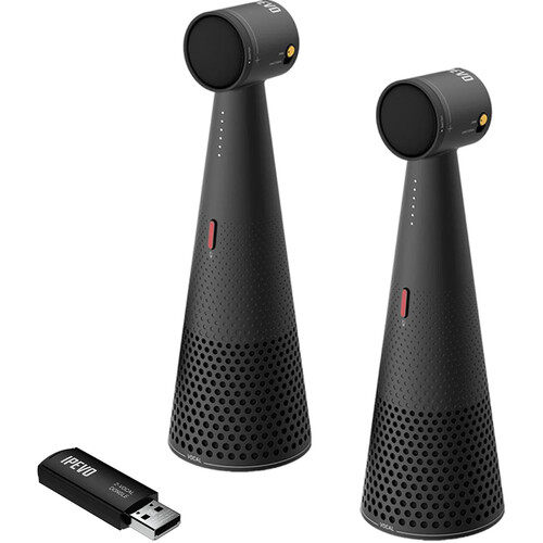 IPEVO DUET Two VOCAL Speakerphones with Wireless Bluetooth Dongle