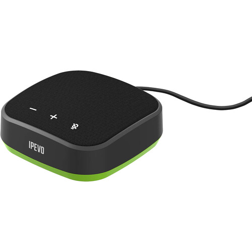 IPEVO VC-A10 USB Portable Speakerphone with Vurbo.ai Adv-10Hr AI Software