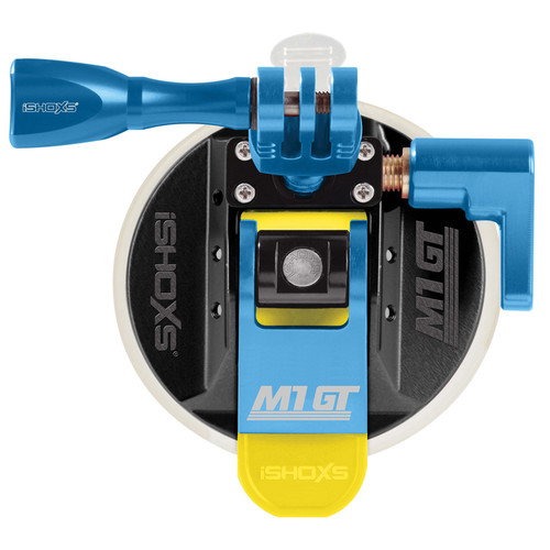 iSHOXS M1 GT Suction Cup Mount for GoPro Cameras with 2UseBoxx (Blue)