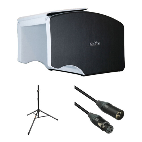ISOVOX 2 Midnight Portable Vocal Booth Kit with Stand and XLR Cable