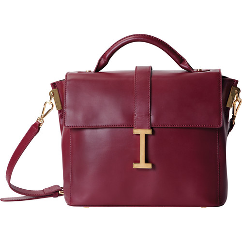 ISAAC MIZRAHI The Liz Camera Satchel (Burgundy)