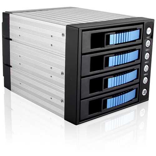 iStarUSA 3x 5.25 to 4x 3.5 12Gb/S Rack - Blue