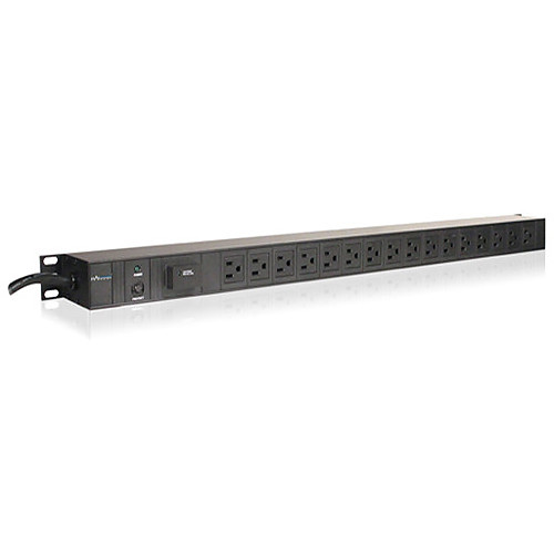 iStarUSA Vertical Style Power Distribution Unit with 16x NEMA 5-15R Outlets and 10' Cord