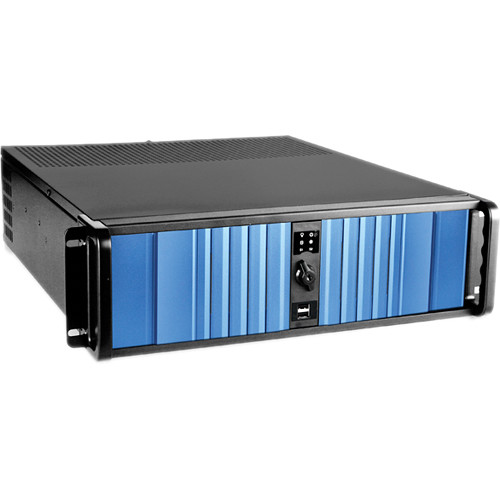 iStarUSA D Storm D-300SEA 3U Compact Stylish Rackmount Chassis with SEA Bezel (Blue)