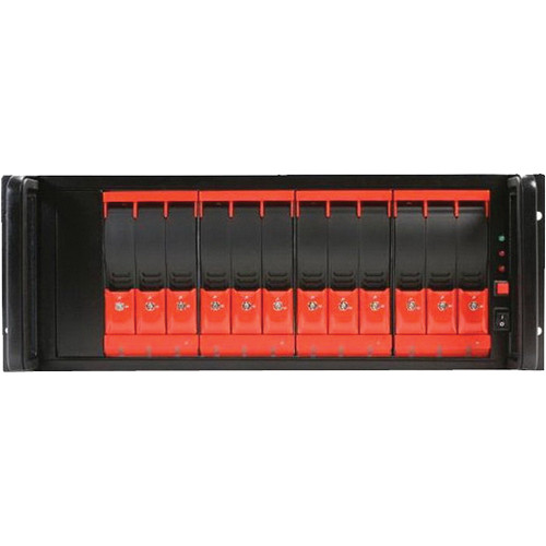 iStarUSA 4U 12-Bay SATA Multi-Lane SFF8470 JBOD Trayless Chassis (500W)