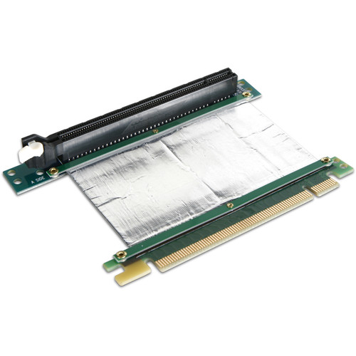 iStarUSA 16 x PCIe to 16 x PCIe Reversed Riser Card with 2" Ribbon Cable