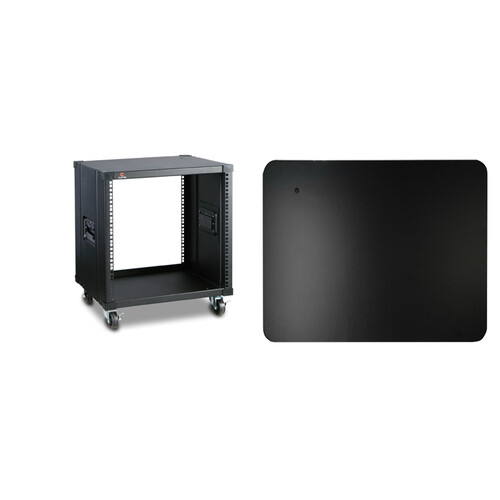 iStarUSA Simple Server Rack with Wood Top Kit (17.7" Deep, 10 RU)
