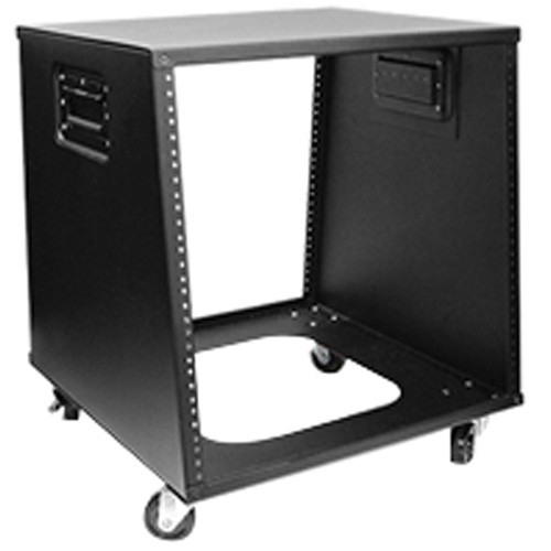 iStarUSA WZ-1050 10U 500mm Depth Sloping Media Rack (Black)