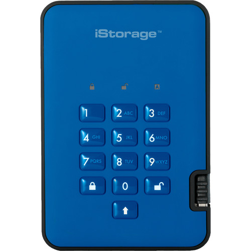 Istorage 512GB diskAshur2 USB 3.1 Encrypted Portable SSD (Ocean Blue)