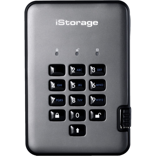 Istorage 2TB diskAshur PRO2 USB 3.1 Encrypted Portable SSD (FIPS 140-2 Level 2)