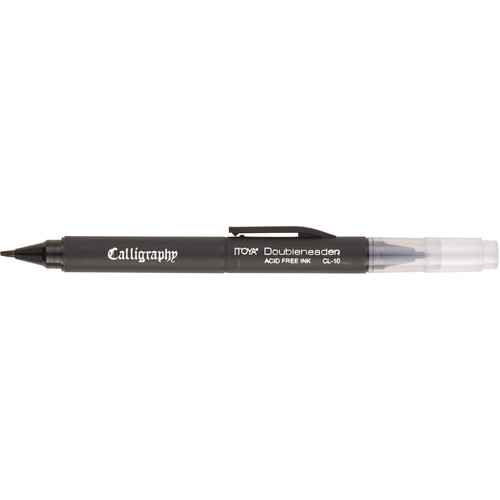 Itoya Doubleheader Calligraphy Marker (Black, Standard Packaging)