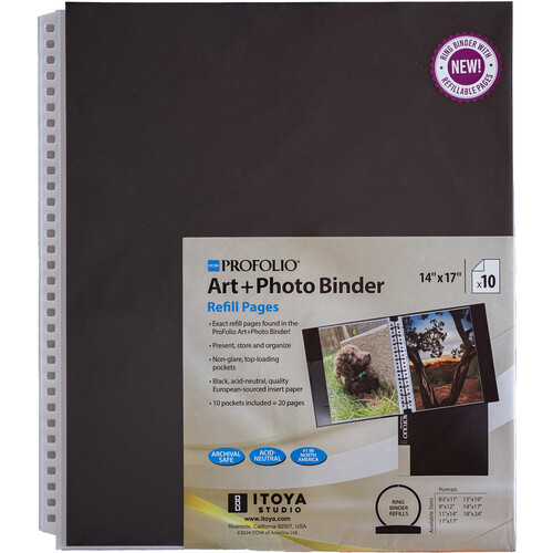 Itoya Profolio Art and Photo Refill Pages (14 x 17")