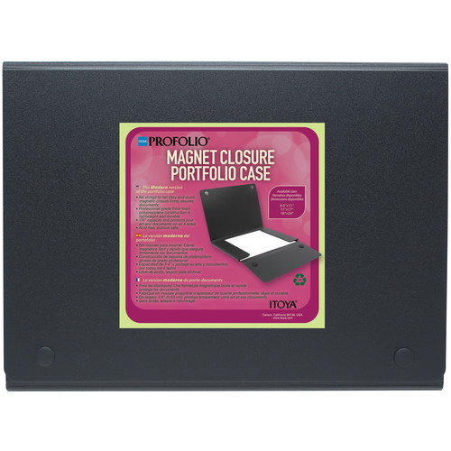 Itoya ProFolio Magnet Closure Portfolio Case (Black, 11 x 17")