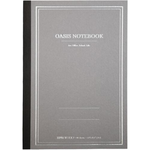Itoya ProFolio Oasis Notebook (Gray, 5.8 x 8.3")