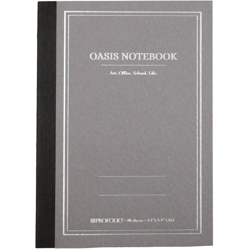 Itoya ProFolio Oasis Notebook (Gray, 4.1 x 5.8")