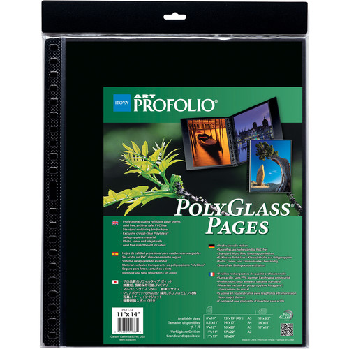 Itoya Art Profolio PolyGlass Pages (16.5 X 23.4", 10-Pack)