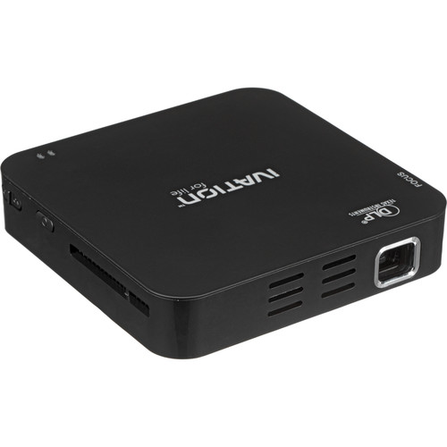Ivation IVPJMP70 100 Lumen WVGA Handheld DLP Projector (Black)