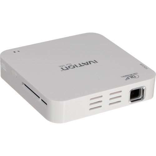 Ivation IVPJMP70 100 Lumen WVGA Handheld DLP Projector (White)