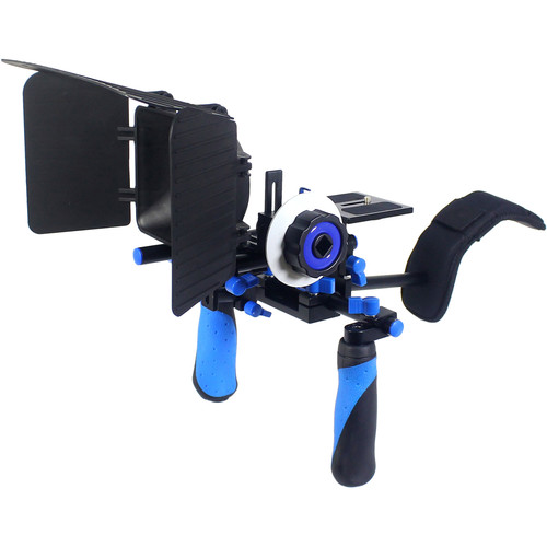 Ivation Rig System for DSLR or Video Camera (Blue)