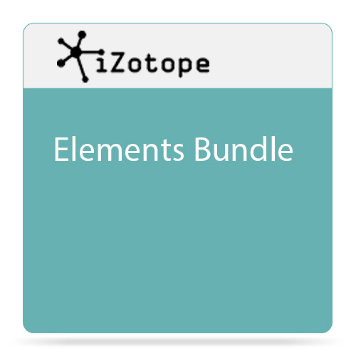 iZotope Elements Bundle Software for Repairing, Mixing & Mastering Audio (Download)