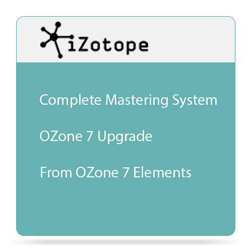 iZotope Ozone 7 Upgrade - Mastering Software (Download)