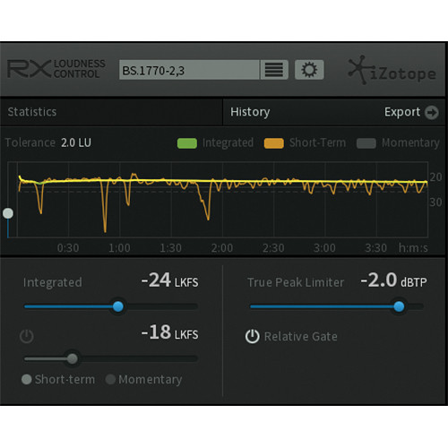 iZotope RX Loudness Control Automatic Global Loudness Correction Plug-In (Download)