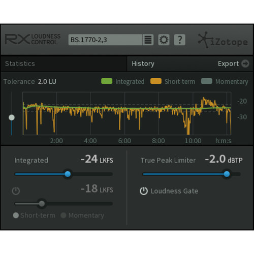 iZotope RX Loudness Control Automatic Global Loudness Correction Plug-In (Educational Download)
