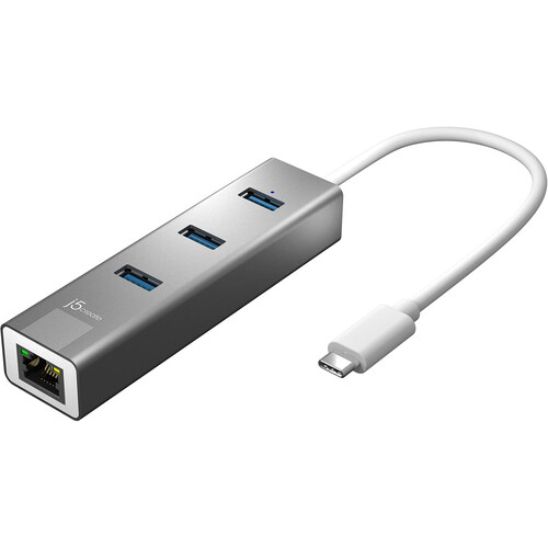 j5create 3-Port USB-C Hub with Ethernet