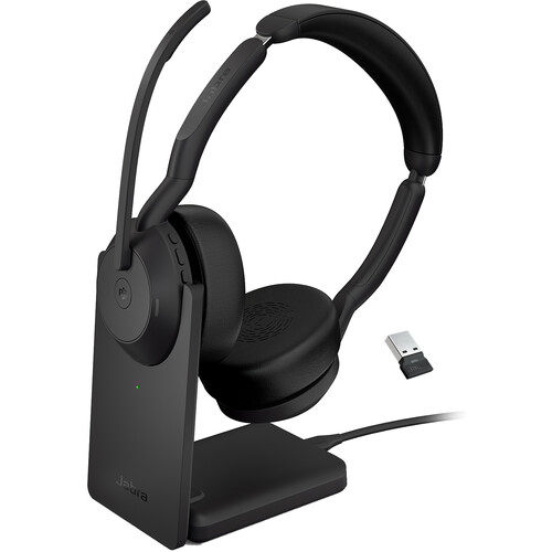 Jabra Evolve2 55 Link380a USB-A Mono Wireless Headset with Stand (Global)