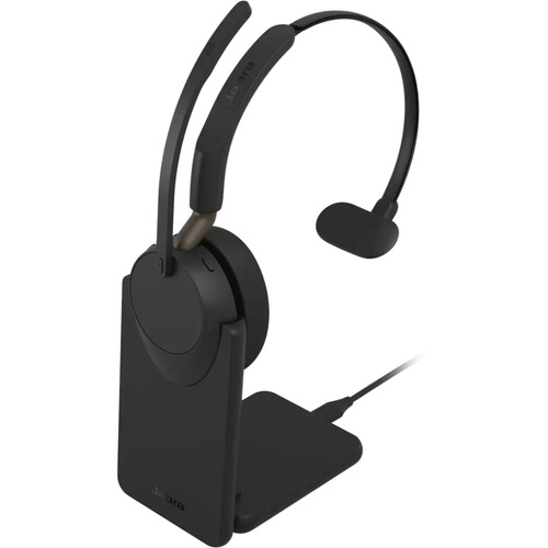 Jabra Evolve3 65 Mono Wireless On-Ear Headset with Stand (Unified Communications, USB-A)