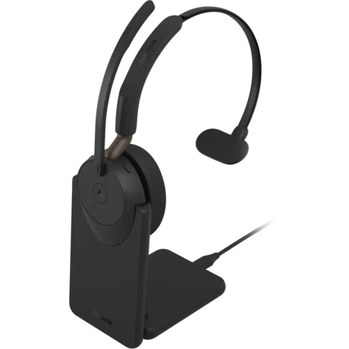 Jabra Evolve3 65 Mono Wireless On-Ear Headset with Stand (Microsoft Teams, USB-A)