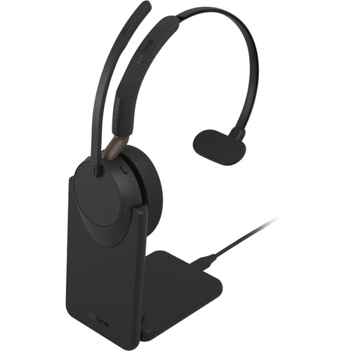 Jabra Evolve3 65 Stereo Wireless On-Ear Headset with Stand (Unified Communications, USB-C)