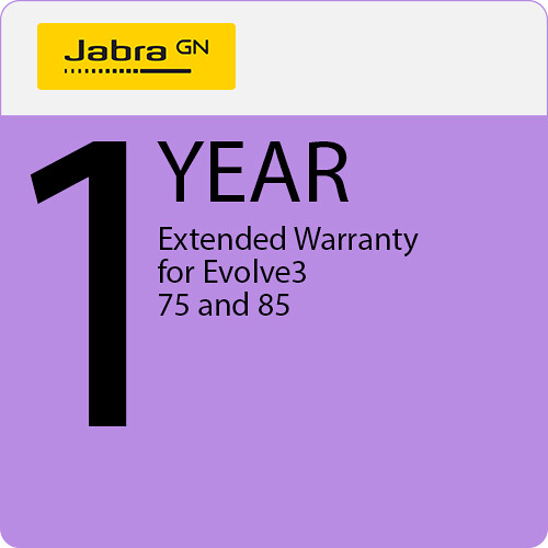 Jabra 1-Year Extended Warranty for Evolve3 75 and 85