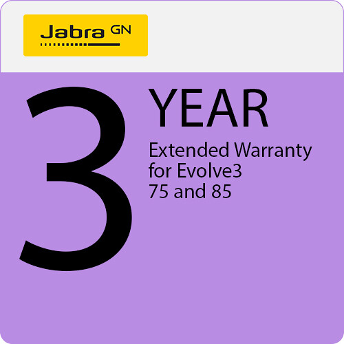 Jabra 3-Year Extended Warranty for Evolve3 75 and 85