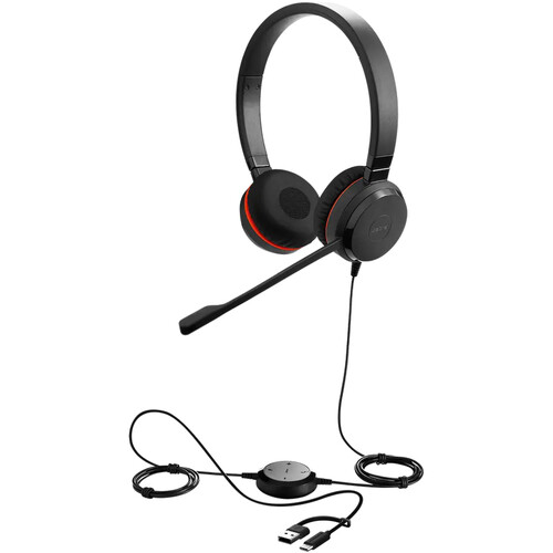 Jabra Evolve 20 SE Stereo USB-C/A Headset 4999-829-489-01 B&H