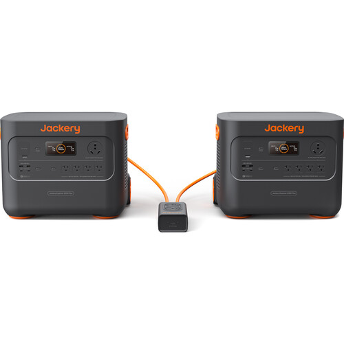 Jackery Two Explorer 2000 Plus Portable Power Stations with One Jackery Connect