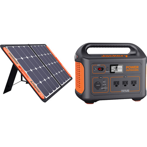 Jackery 880 Portable Power Station with Solar Panel JAE8801SP100