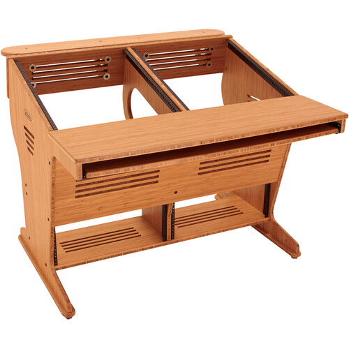 JamRacks Compact Mastering Desk (32 RU, Bamboo)