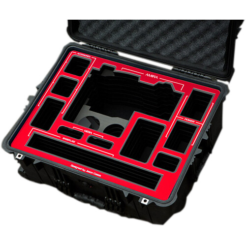 Jason Cases Hard Travel Case for ARRI AMIRA Kit (Red Overlay)